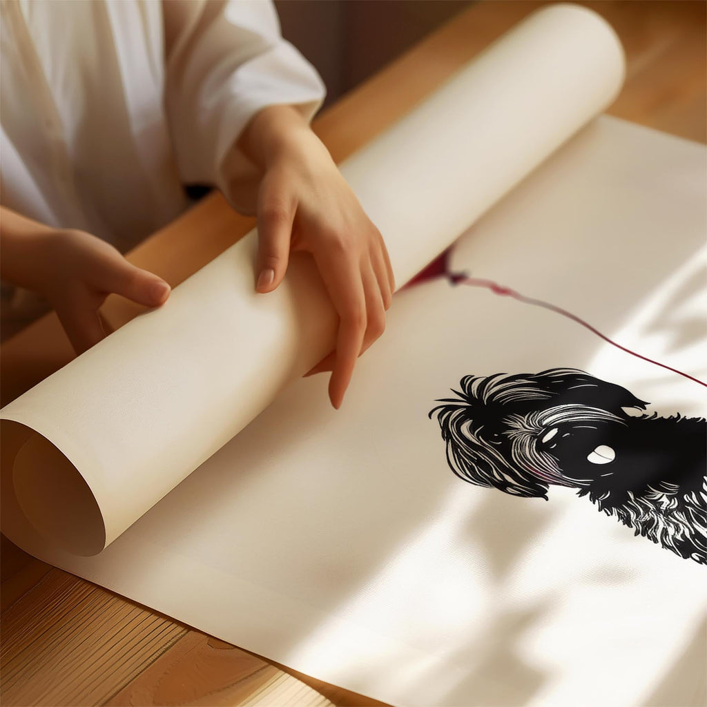 Smithfield Sheepdog DOGSY Series inspired by the Art of Banksy with text Dogsy image 1