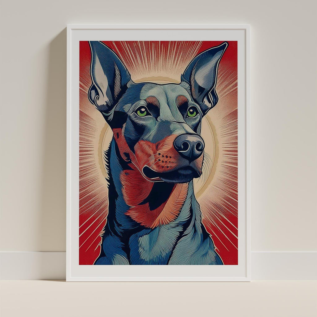Doberman Hokusai Japanese Inspired Dog Series 1 image 10