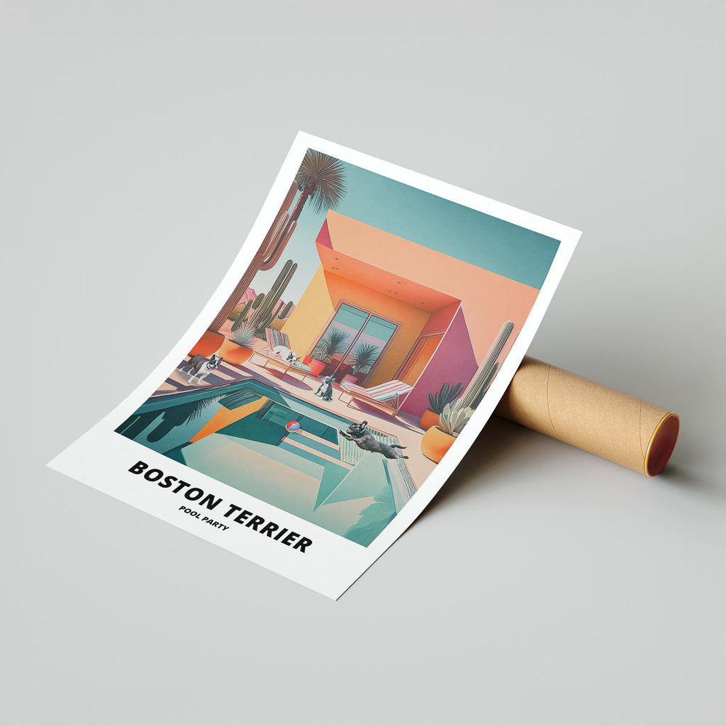 Boston Terrier Pool Party image 7