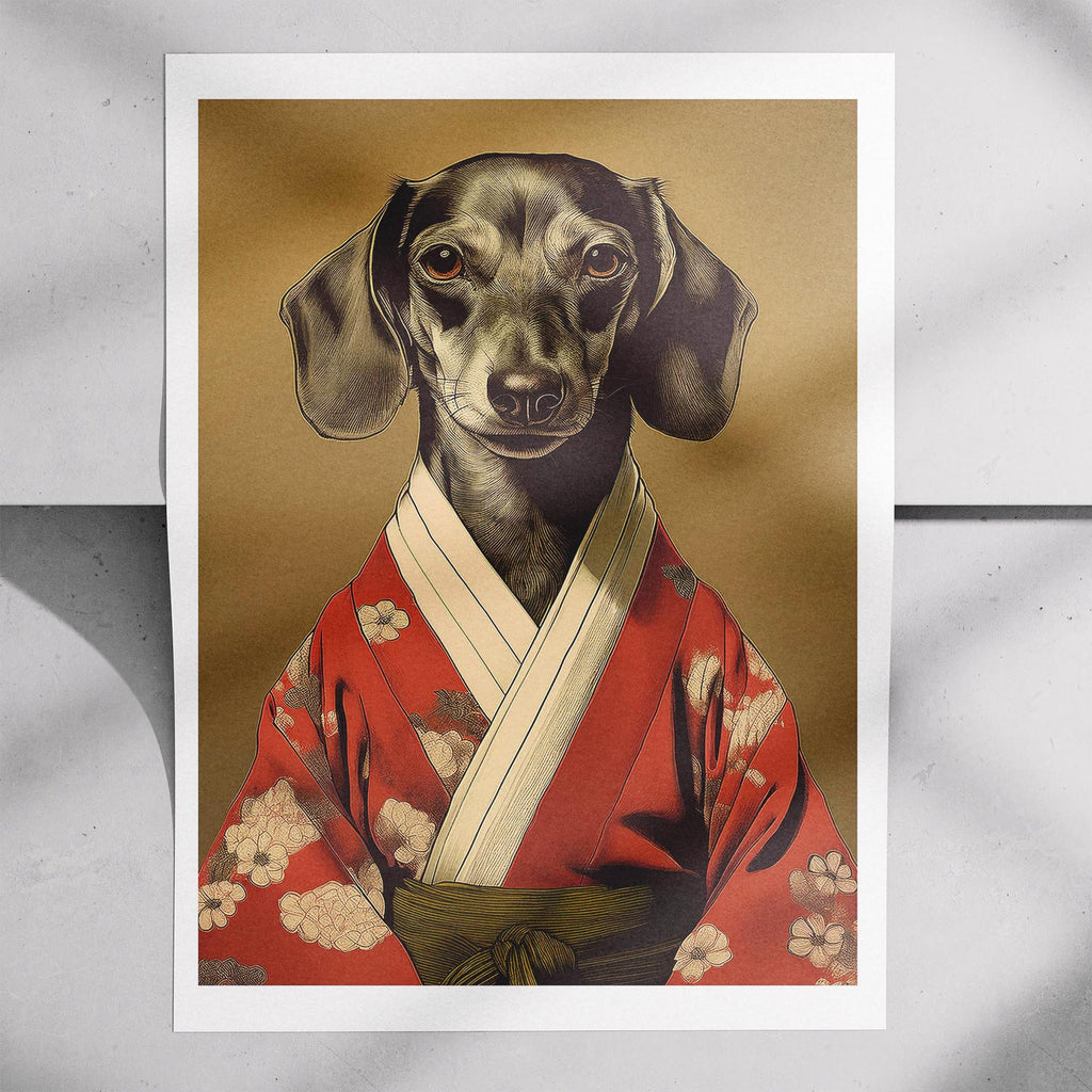 Dachshund Japanse Kimono Dog Series image 7