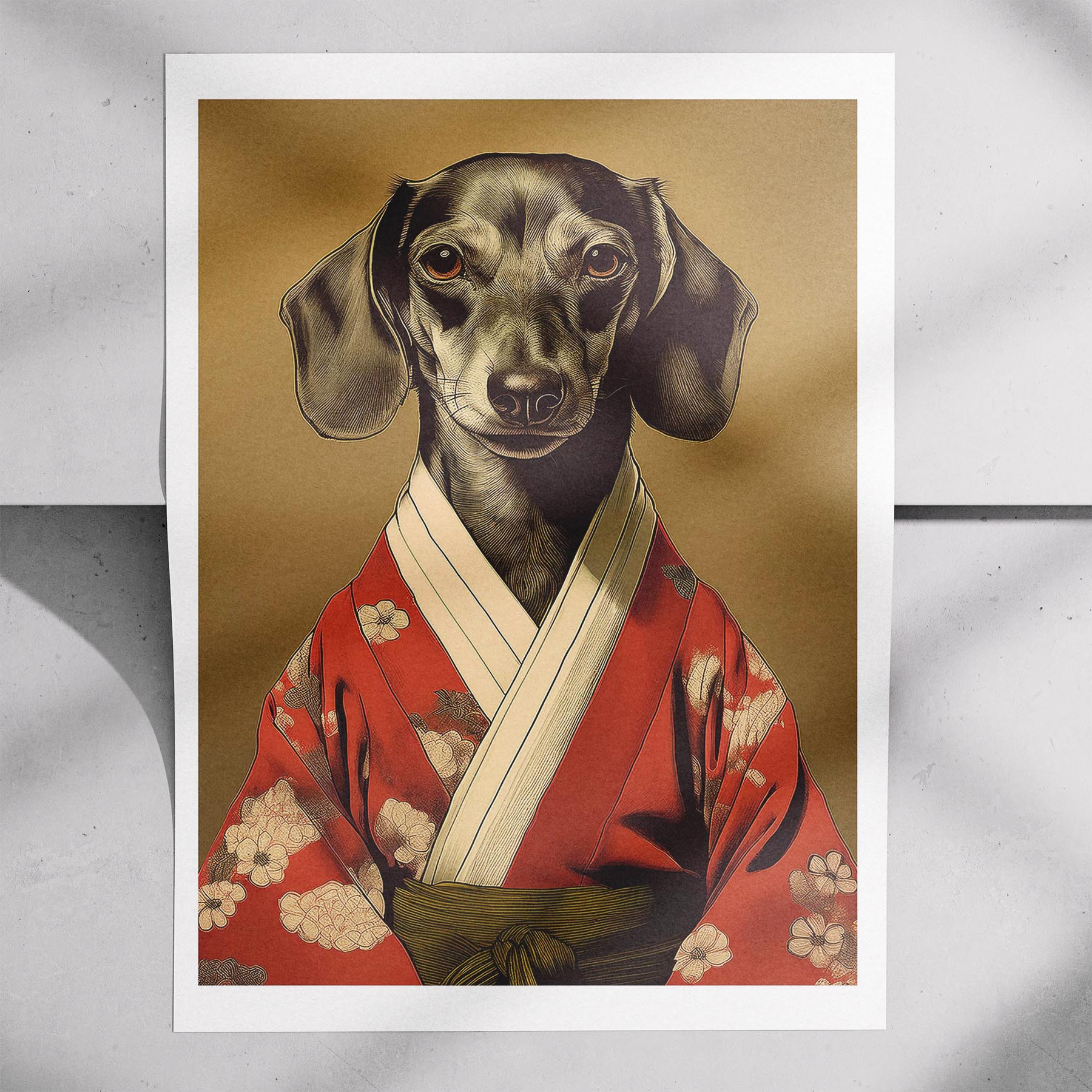 Dachshund Japanse Kimono Dog Series image 7