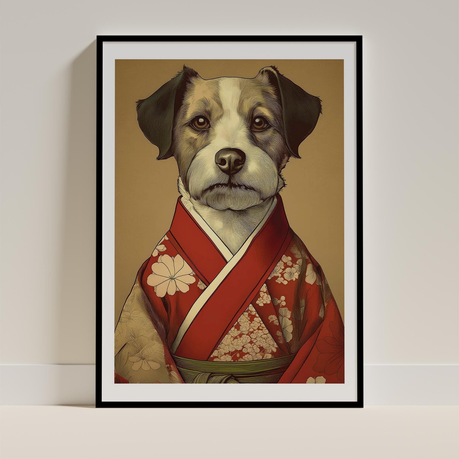 Border Terrier Japanse Kimono Dog Series image 0