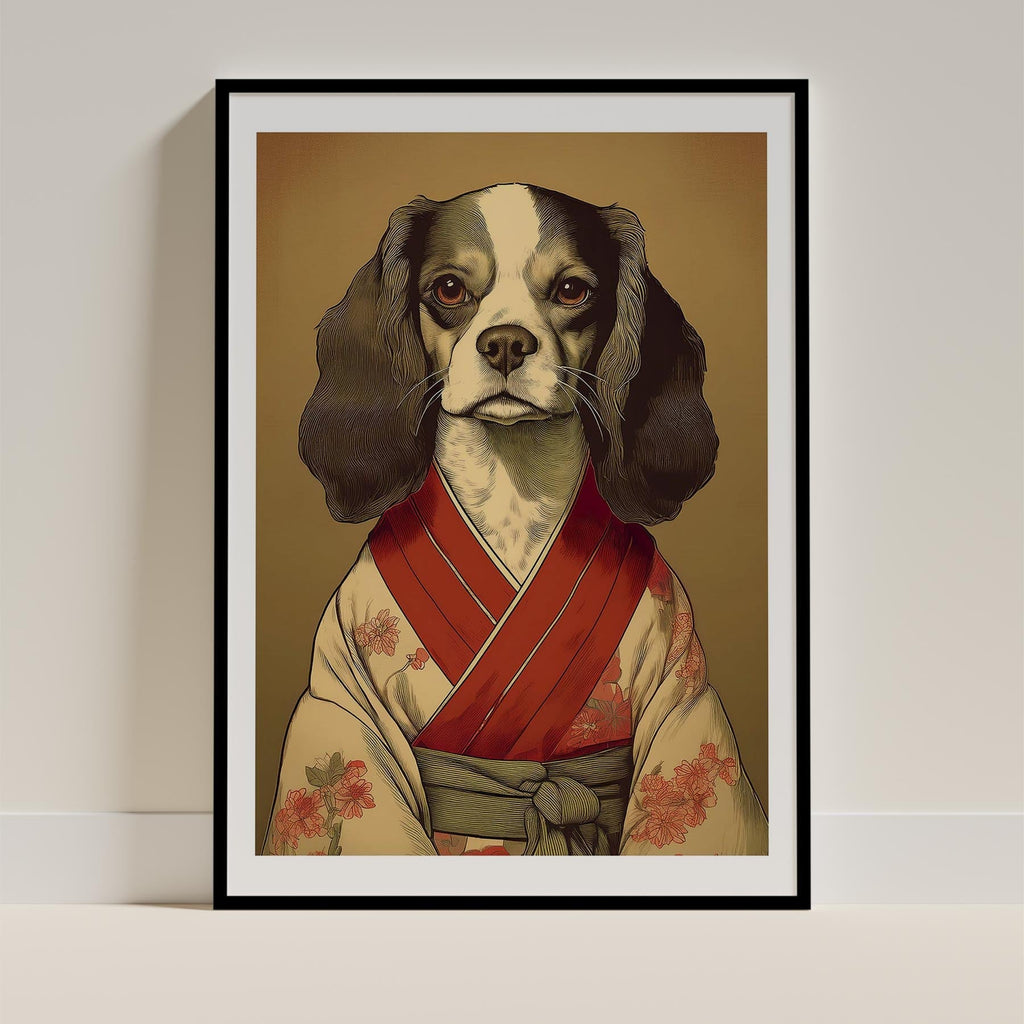 Cavalier Spaniel Japanse Kimono Dog Series image 0