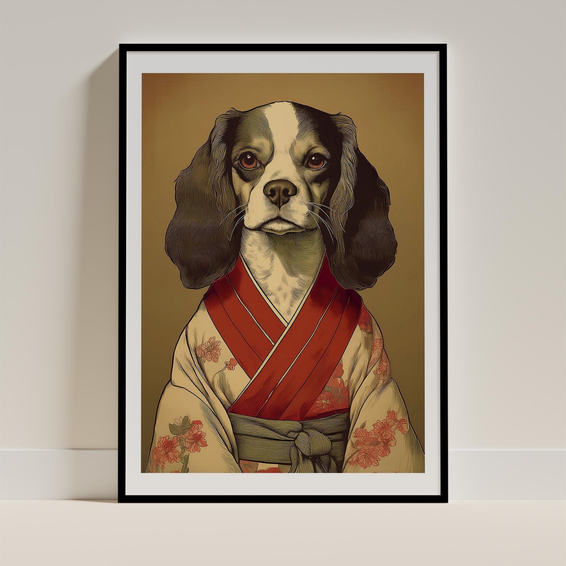 Cavalier Spaniel Japanse Kimono Dog Series image 0