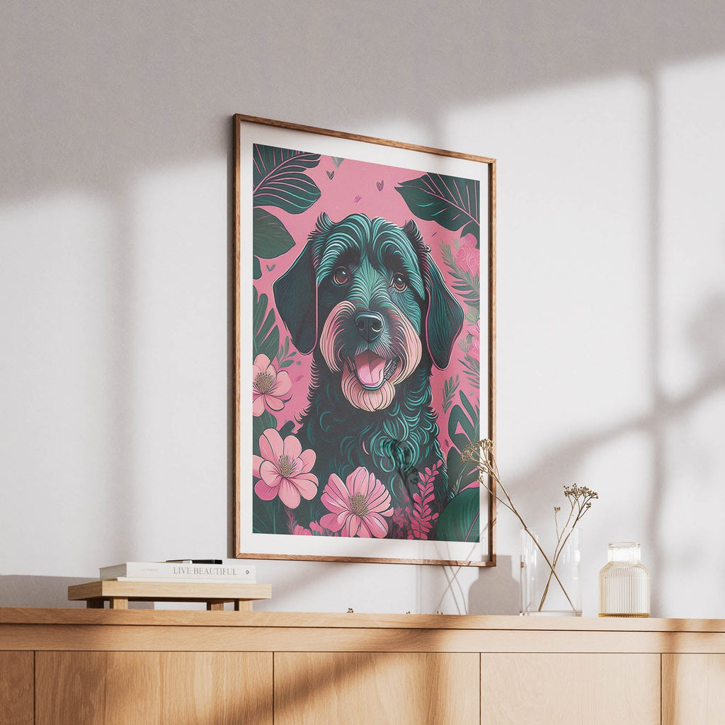 Labradoodle Flowery Dog image 6