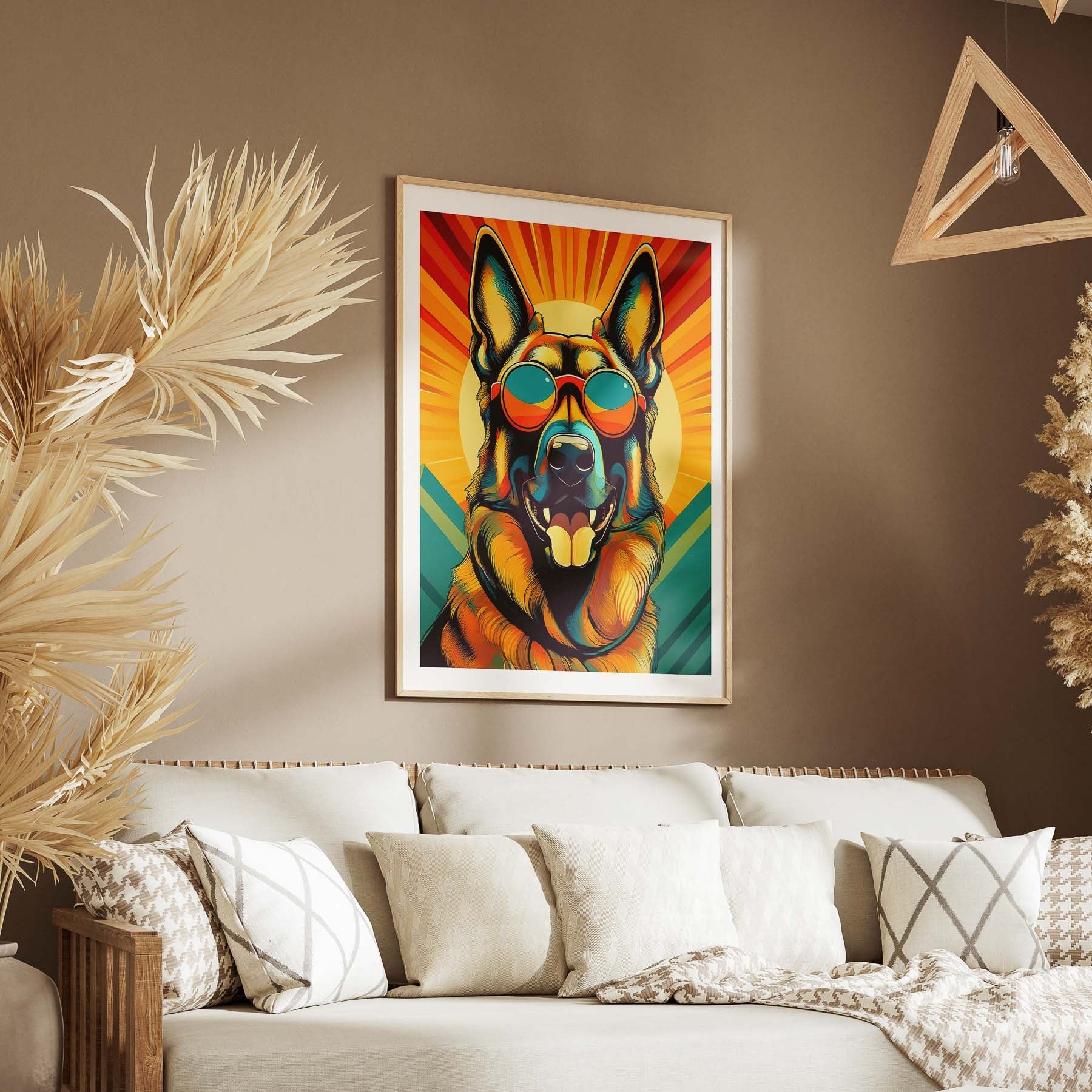 German Shepherd Dog In Colourful Sunnies 10 image 5