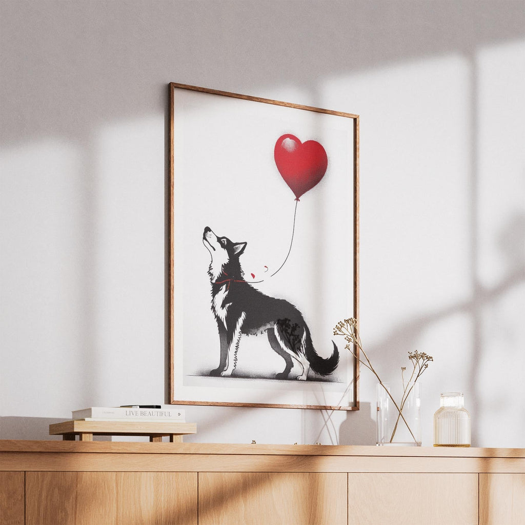 Siberian Husky DOGSY Series inspired by the Art of Banksy image 5