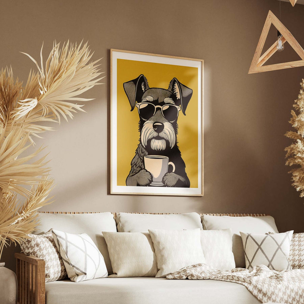 Miniature Schnauzer 1 Chillin Coffee Dog image 5