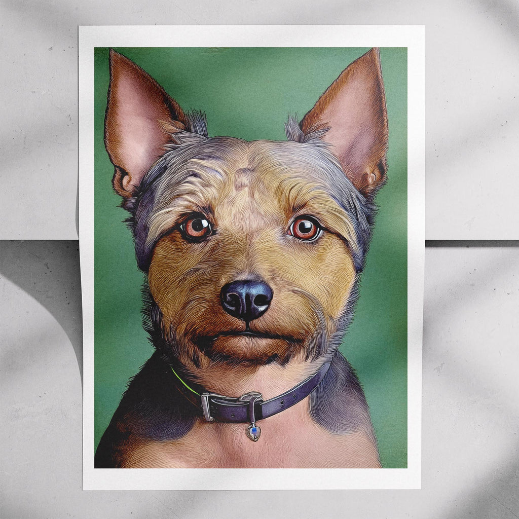 Australian Terrier Green Painted Series image 7