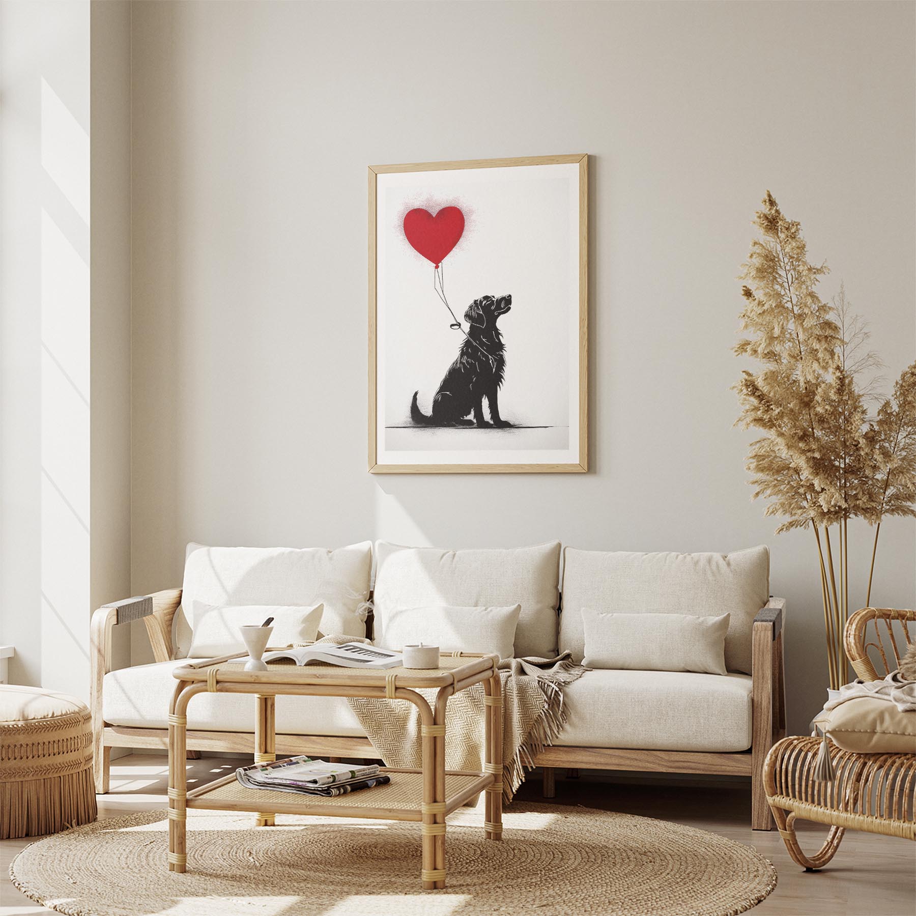 Golden Retriever DOGSY Series inspired by the Art of Banksy image 2