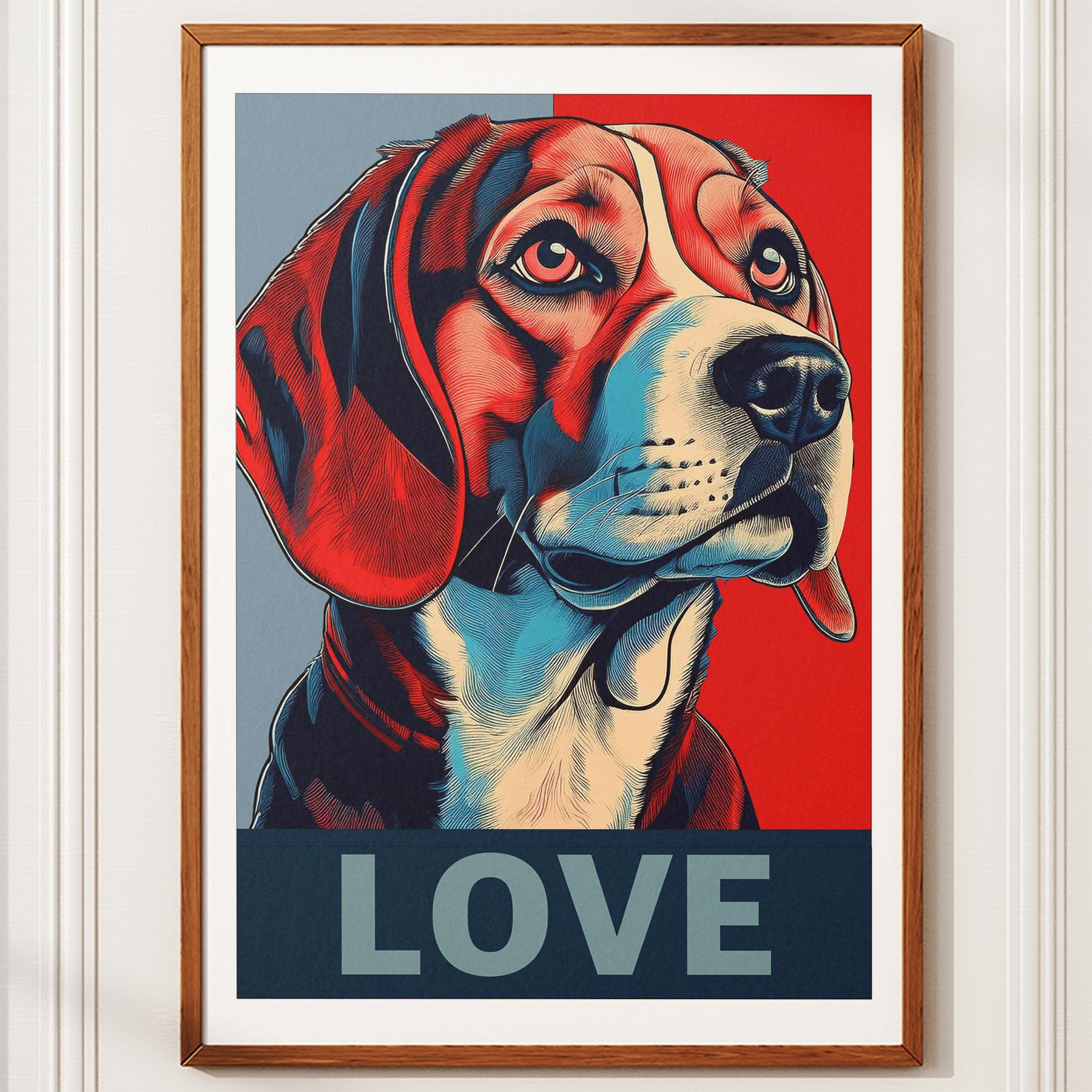 Beagle LOVE Series Inspired by the Obama Poster image 10