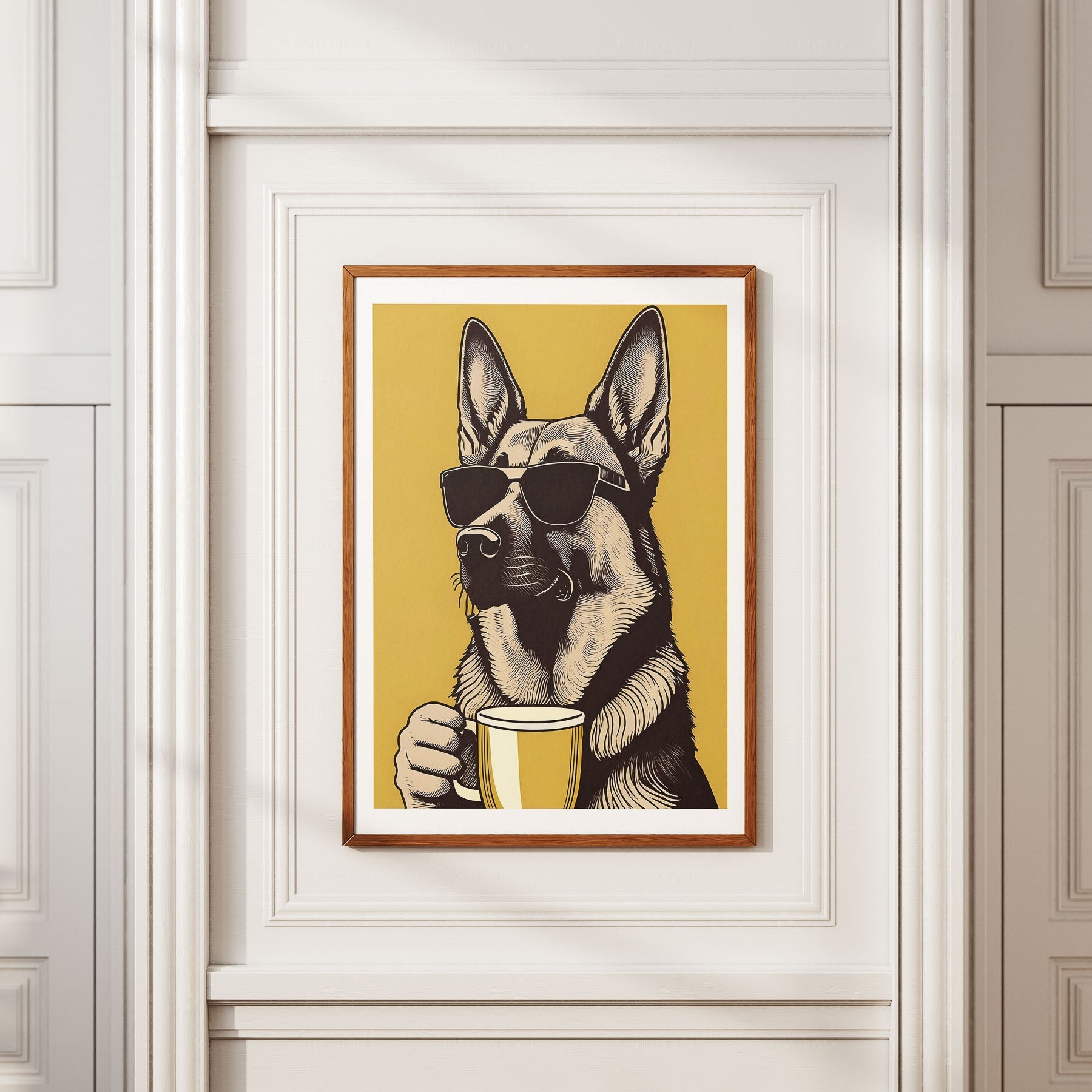 German Shepherd Chillin Coffee Dog image 2