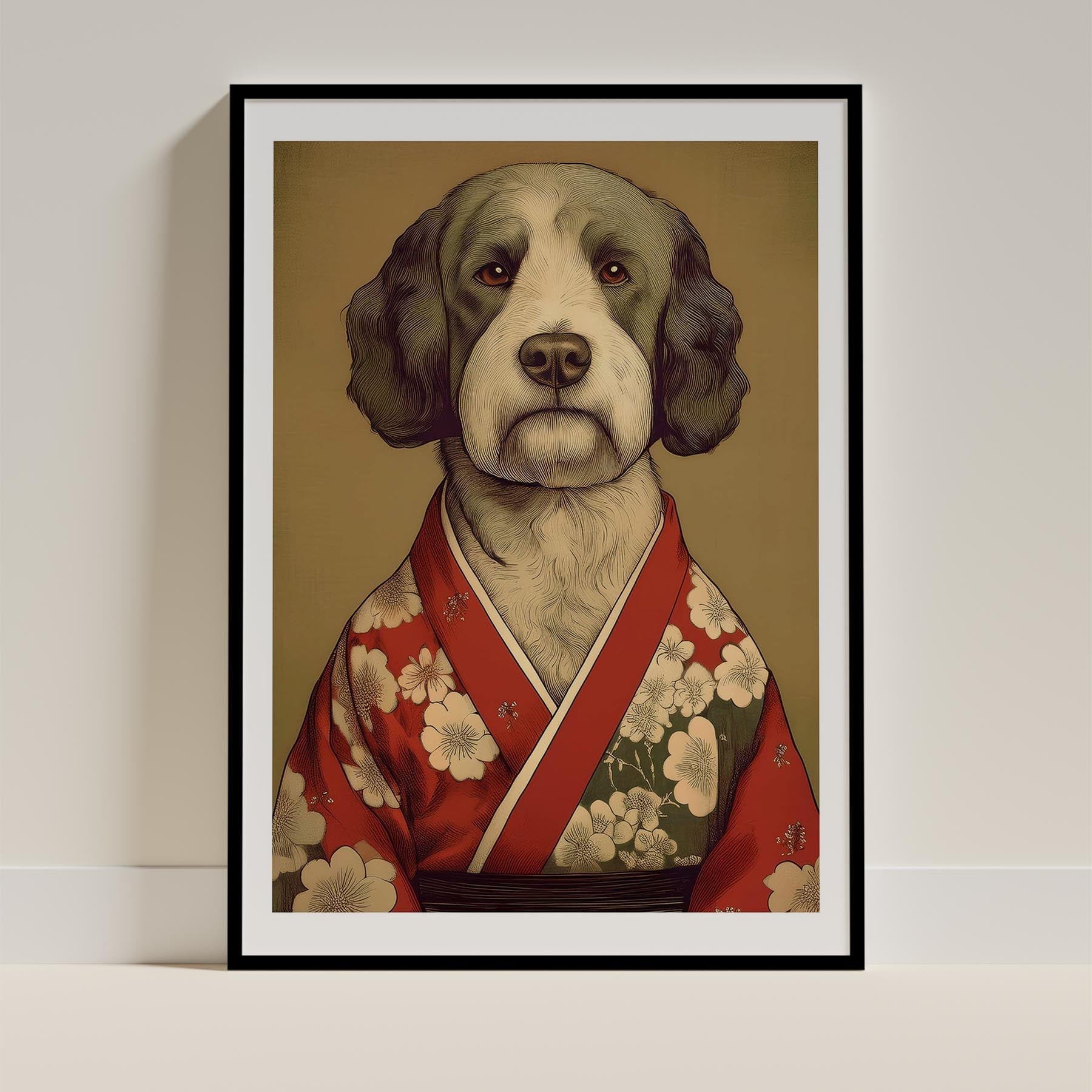 Spanish Water Dog Japanse Kimono Dog Series image 0