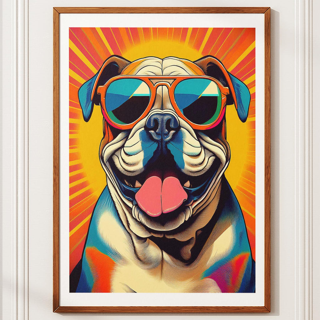 Bull Dog In Colourful Sunnies 2 image 12