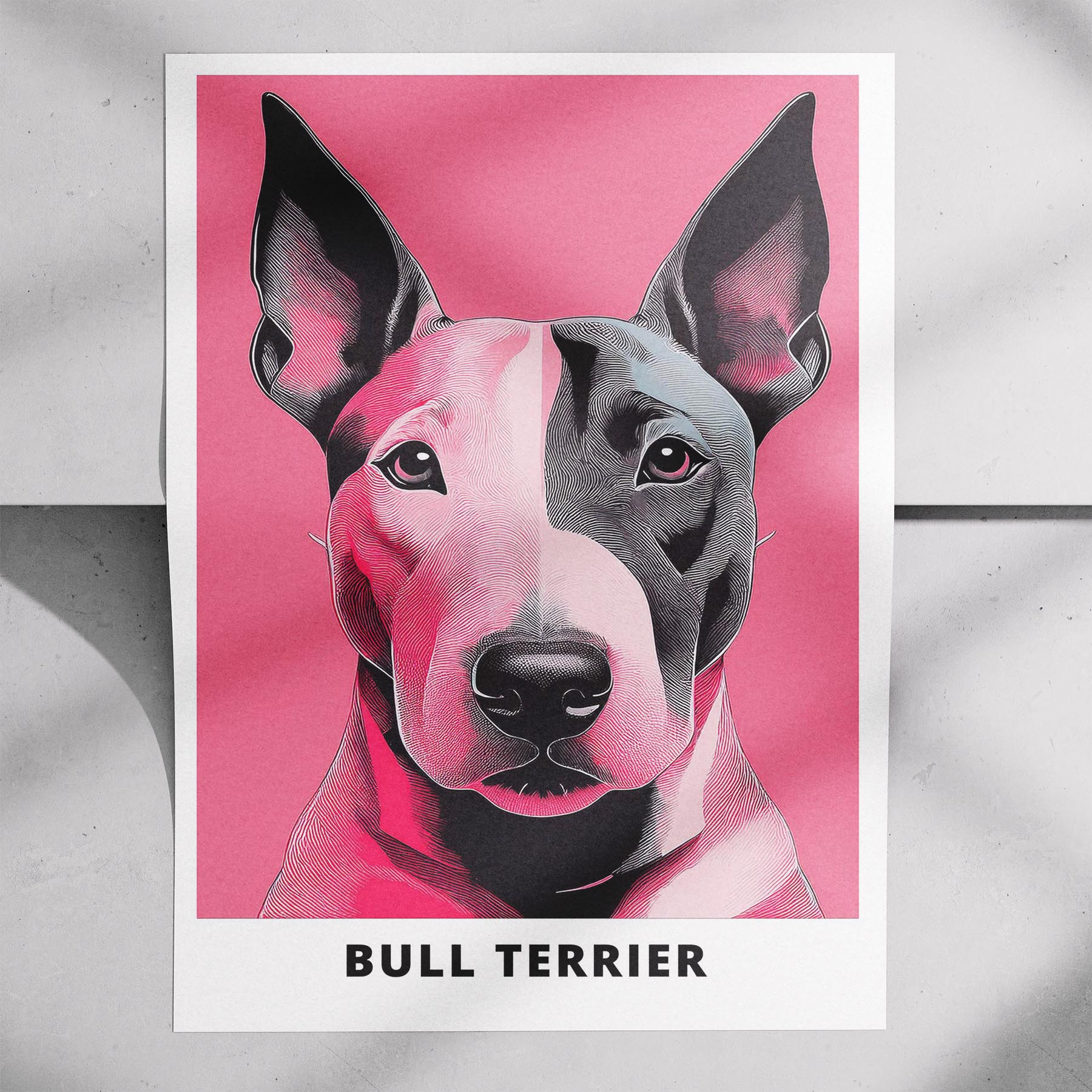 Bull Terrier Pink and Black Dog Series 2 image 7