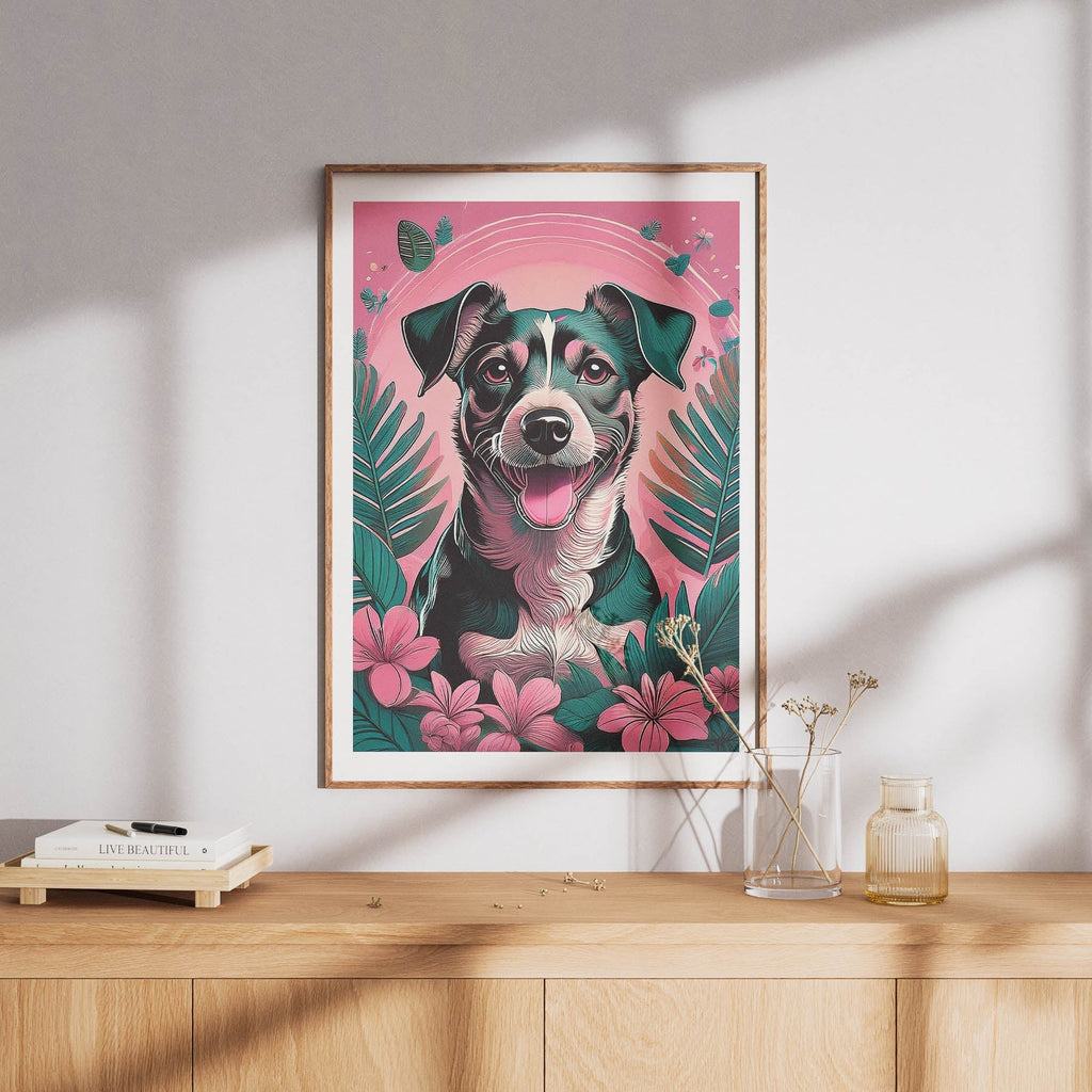 Jack Russell Flowery Dog image 8