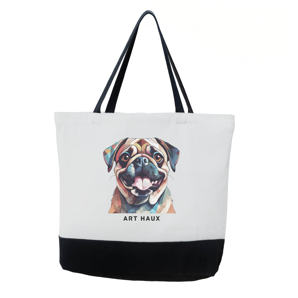 Pug Chic Graphic Art Bag image 0