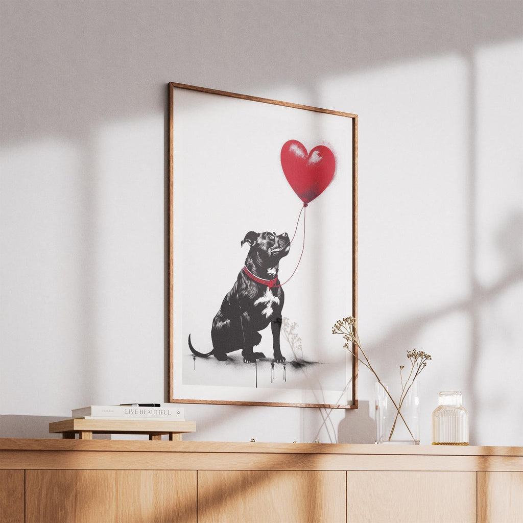 Staffordshire Bull Terrier DOGSY Series inspired by the Art of Banksy image 5