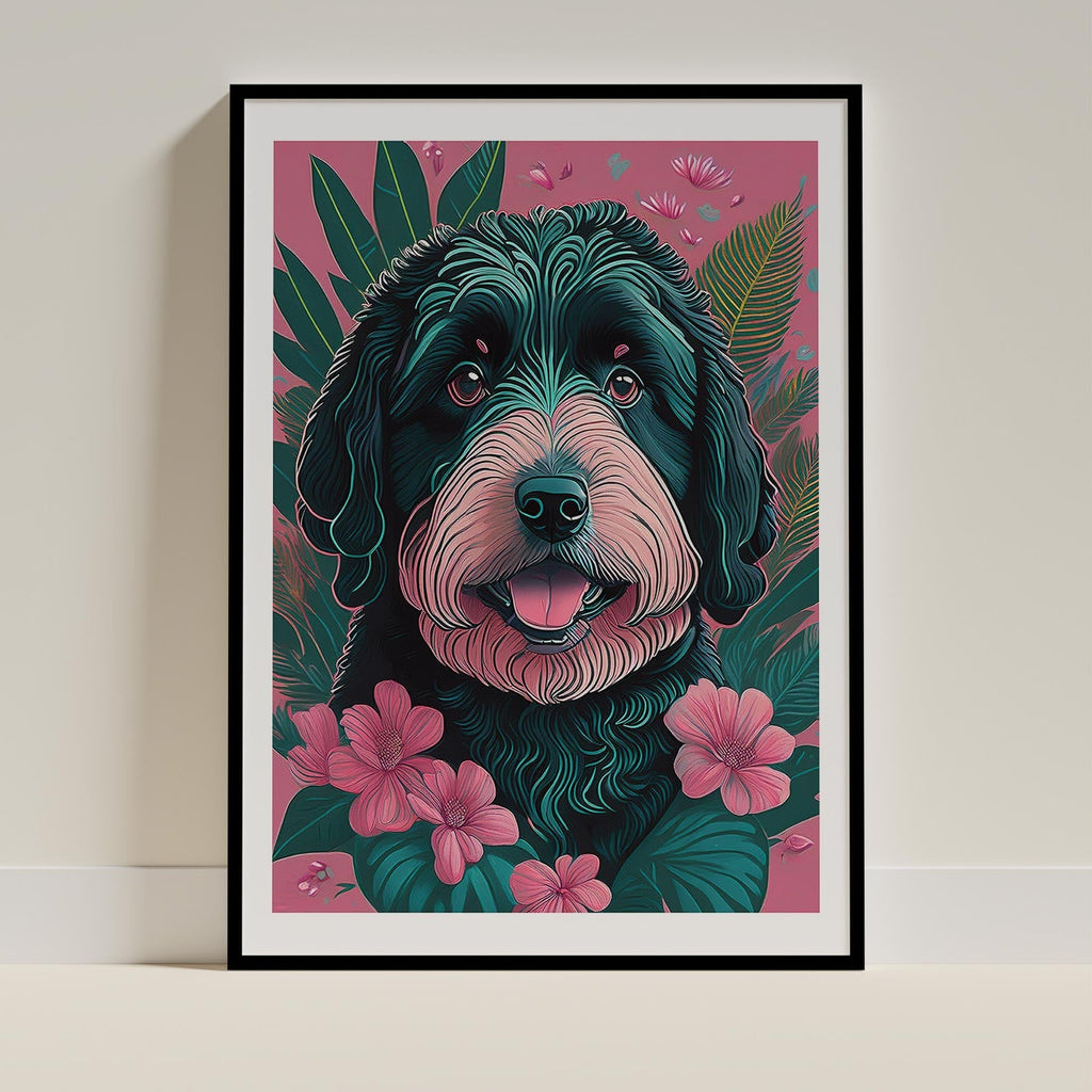 Old English Sheepdog Flowery Dog image 0