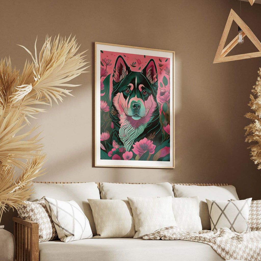 Alaskan Malamute Flowery Dog image 5