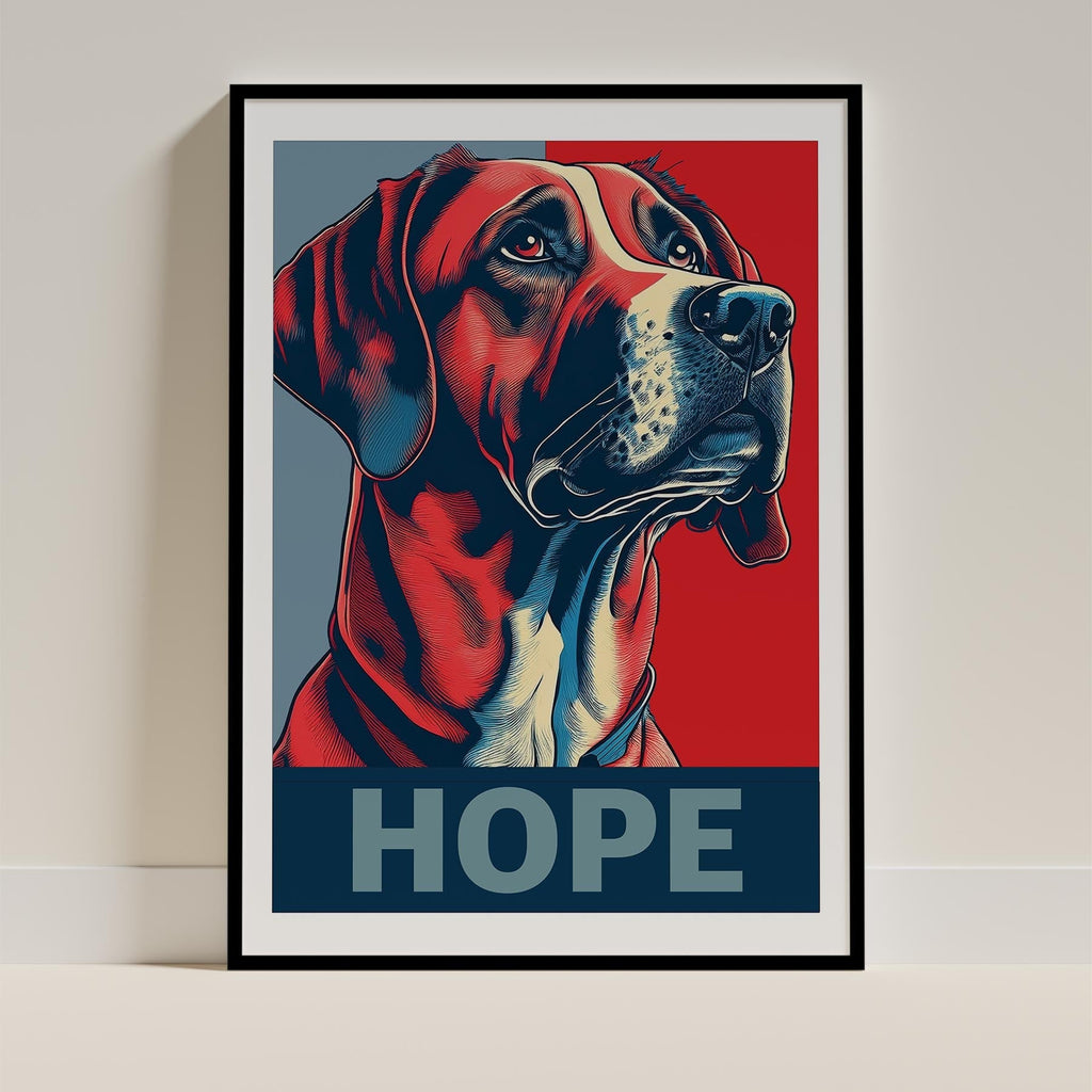 Rhoedesian Ridgeback HOPE Series Inspired by the Obama Poster image 0