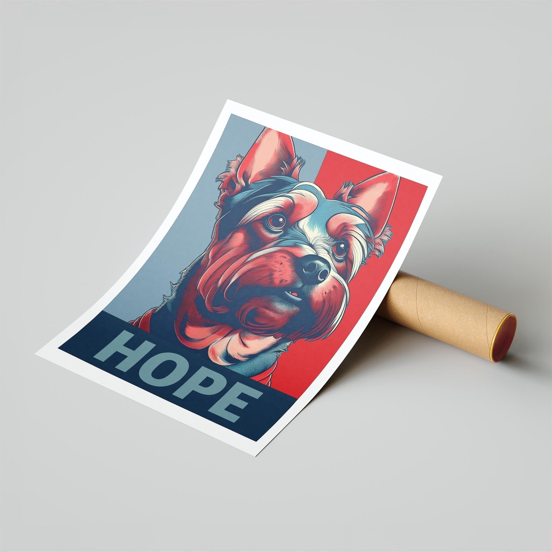 Yorkshire Terrier HOPE Series Inspired by the Obama Poster image 6