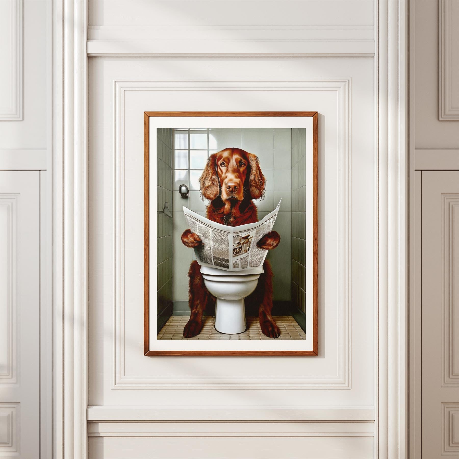 Irish Setter Toilet Humour Dog Series image 3