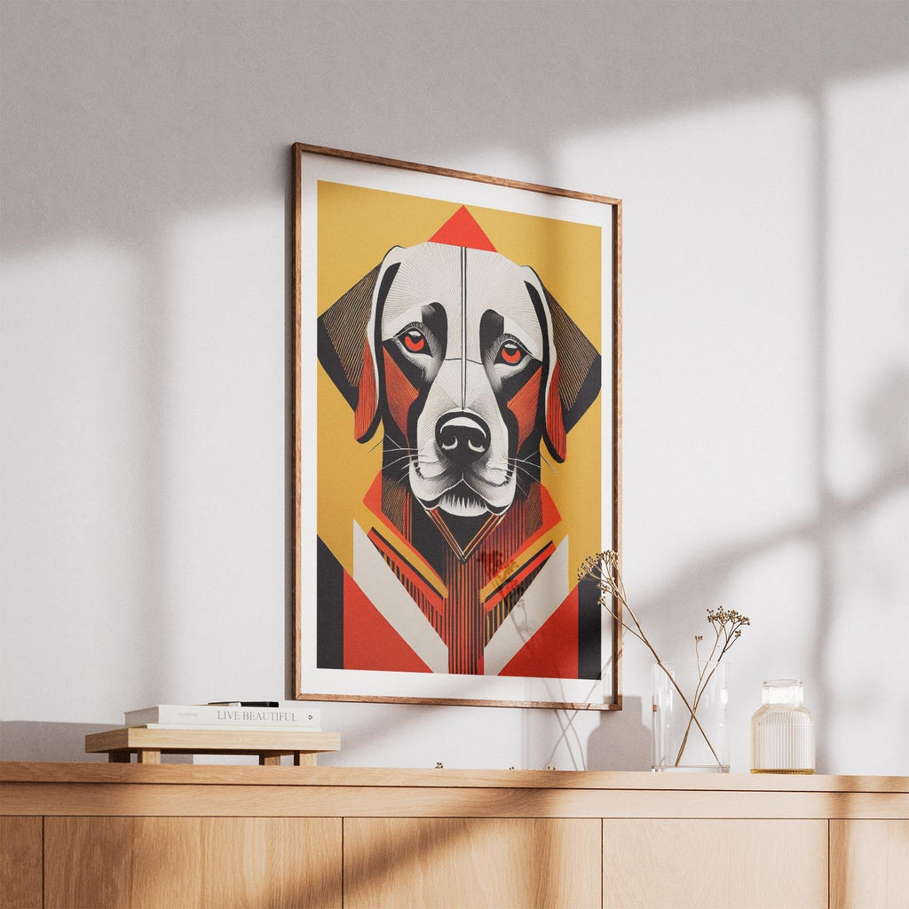 Labrador Retriever Geometric Orange Series image 5
