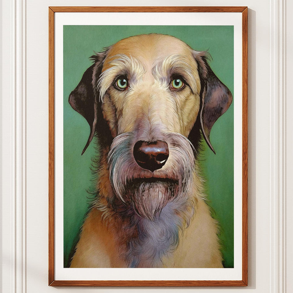 Irish Wolfhound Green Painted Series image 10