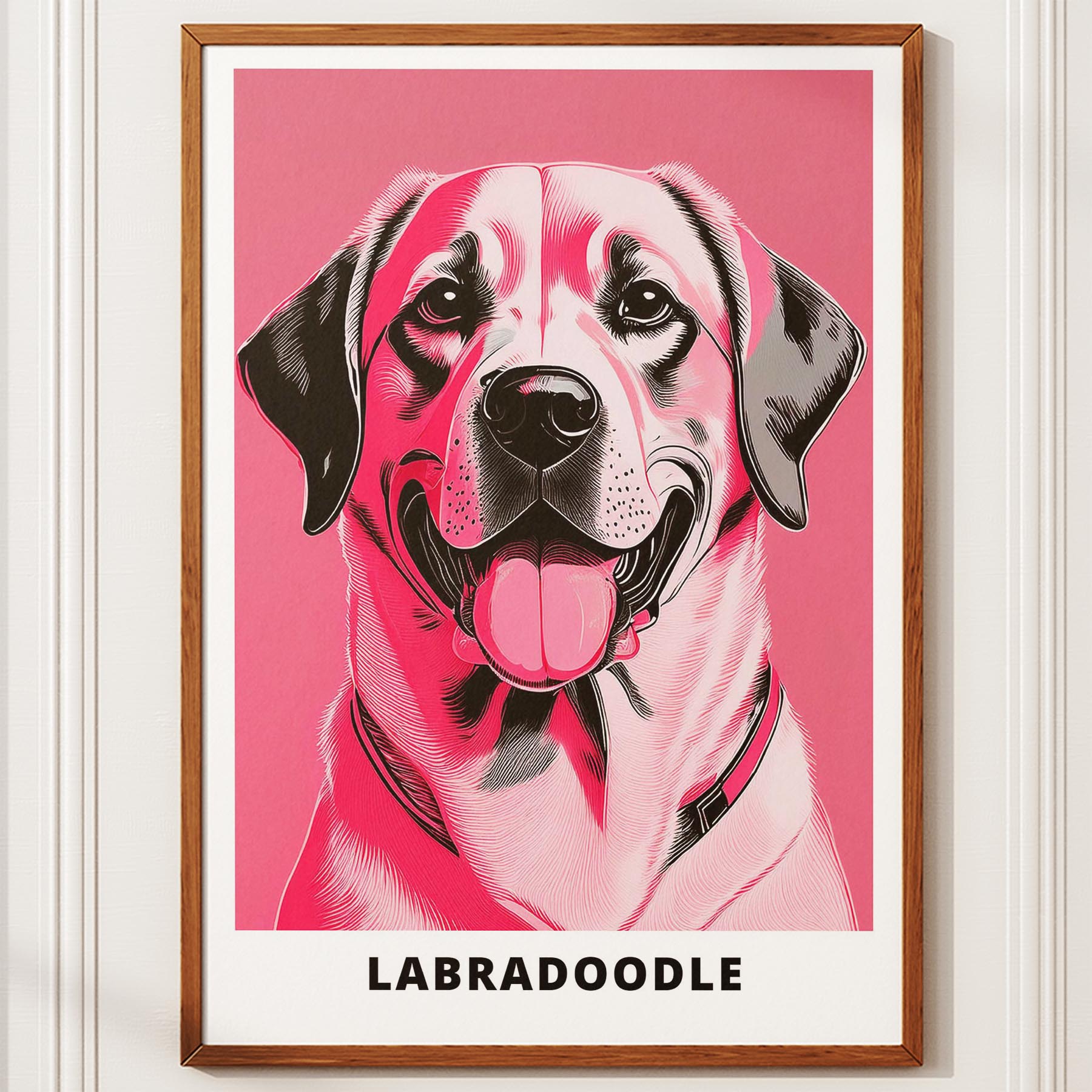 Labrador Retriever Pink and Black Dog Series 1 image 10