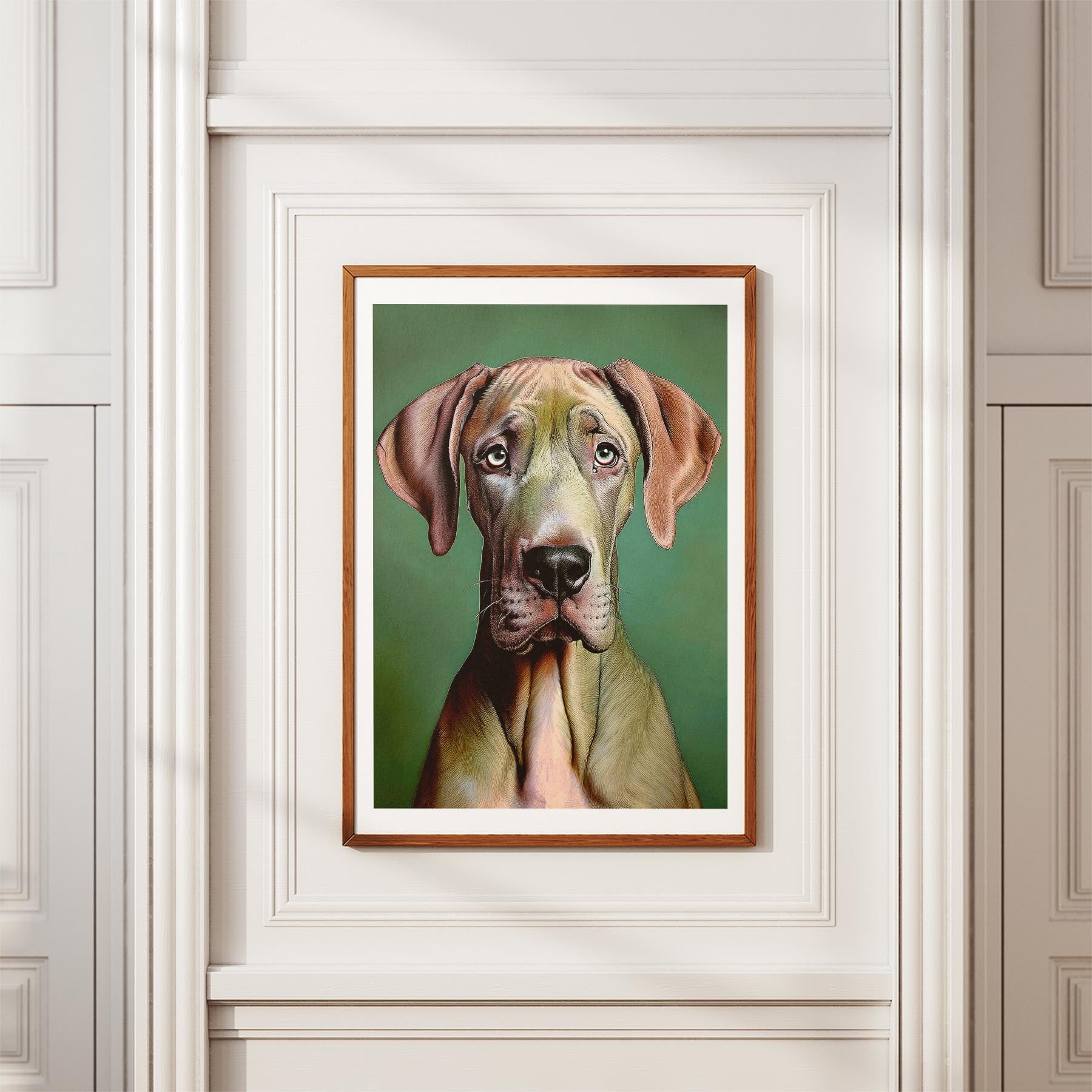 Great Dane Green Painted Series image 3