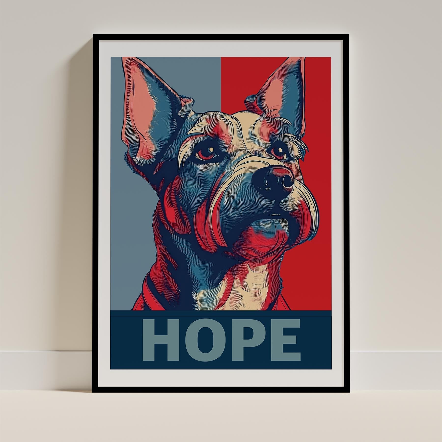 Australian Terrier HOPE Series Inspired by the Obama Poster image 0