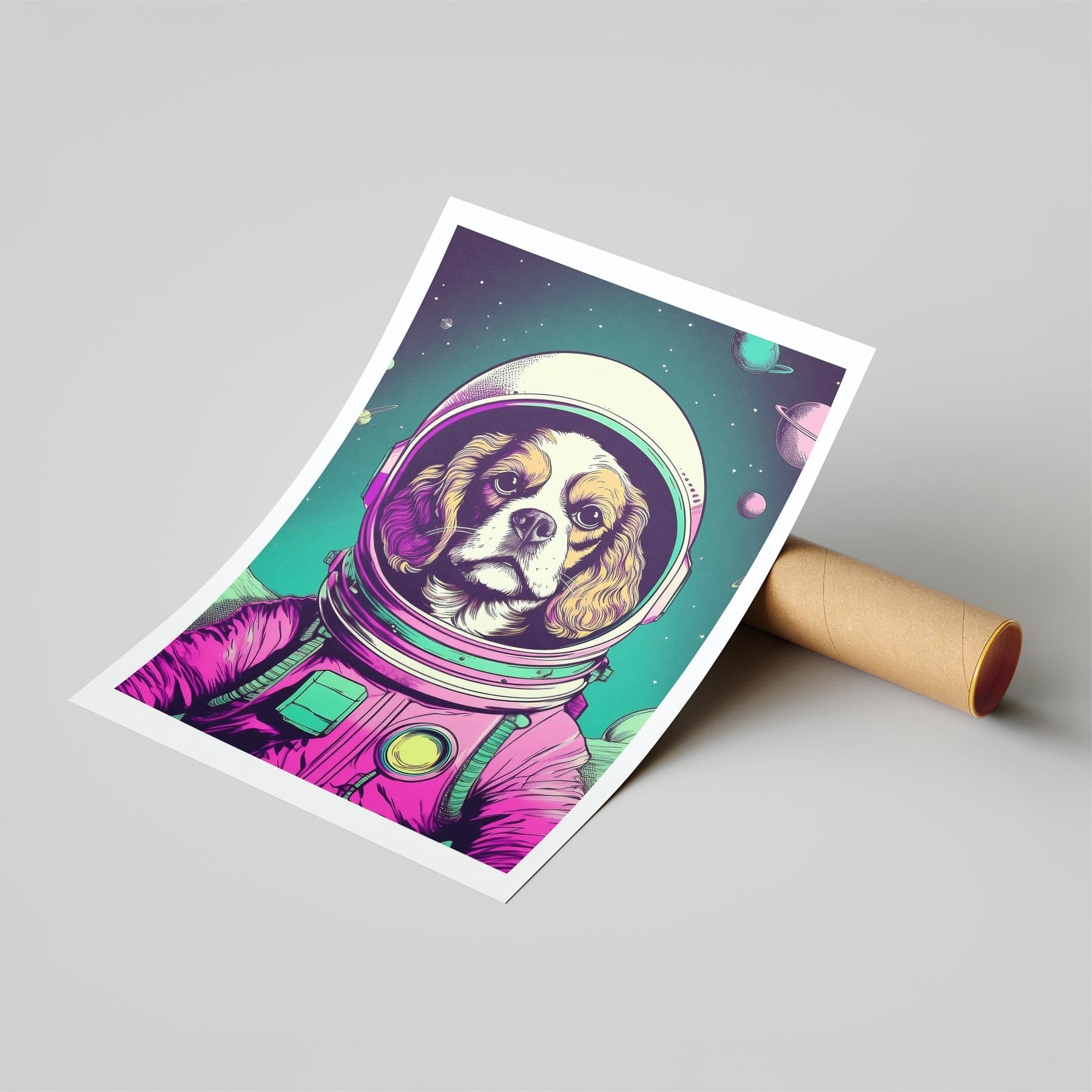 Cavalier Spaniel Space Dogs Series image 6