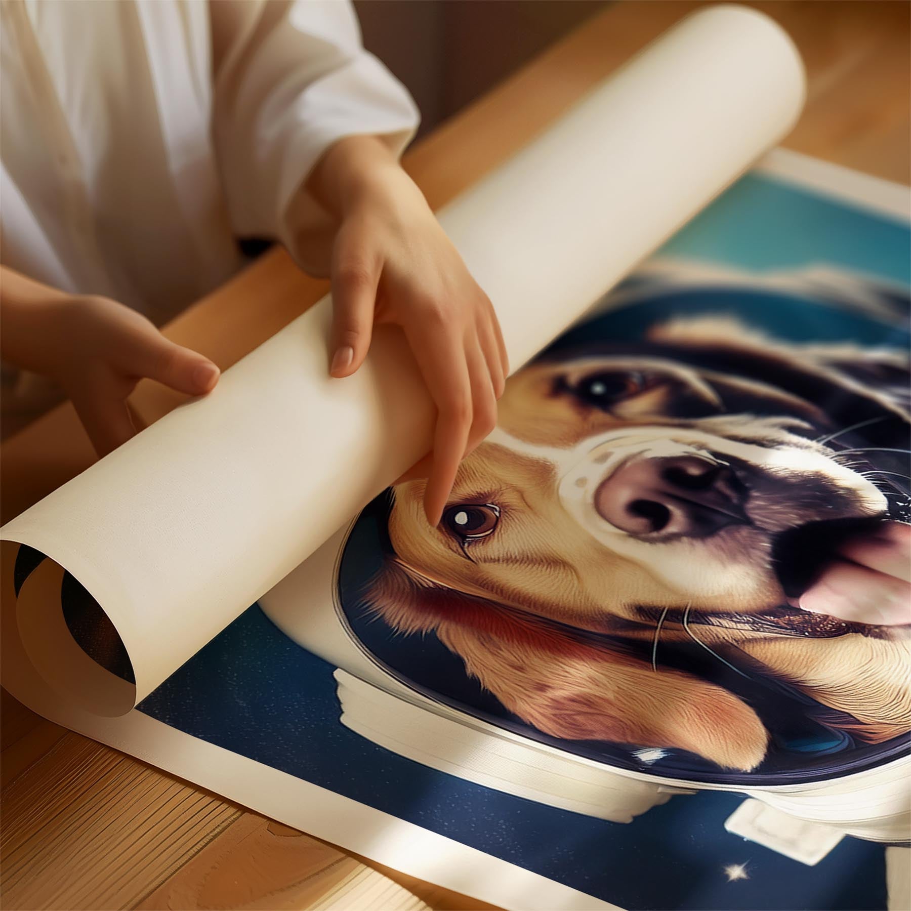 English Setter Astronaut Dog Series image 1