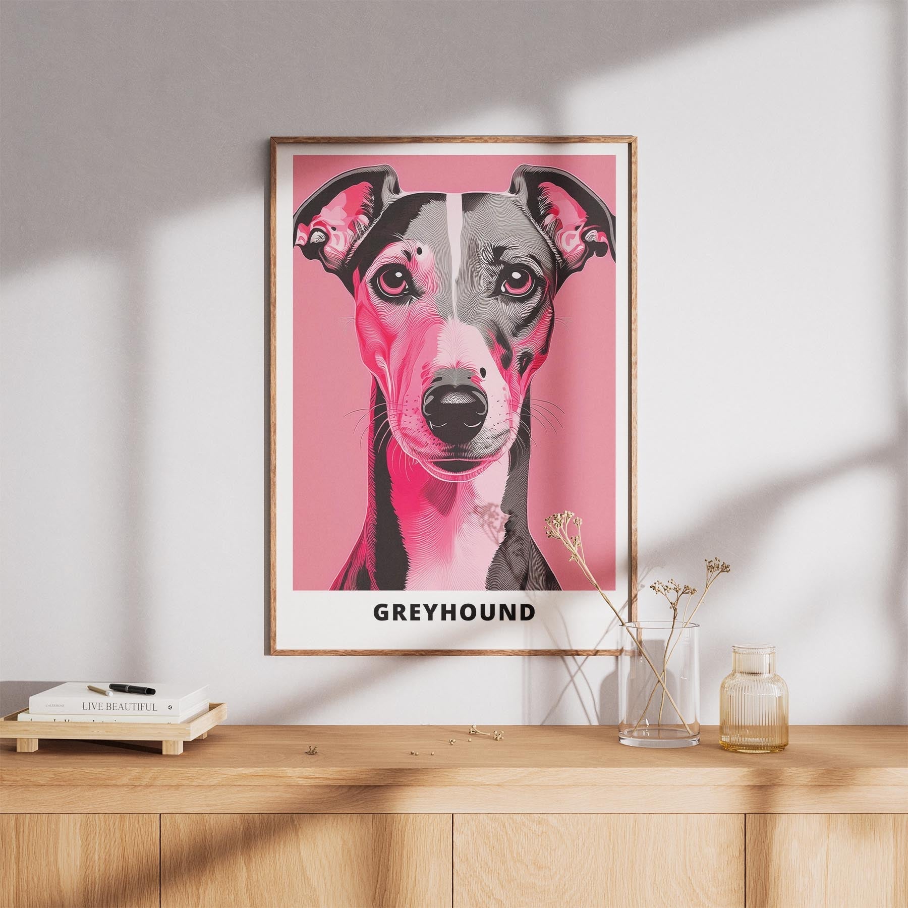 Greyhound Pink and Black Dog Series 1 image 8