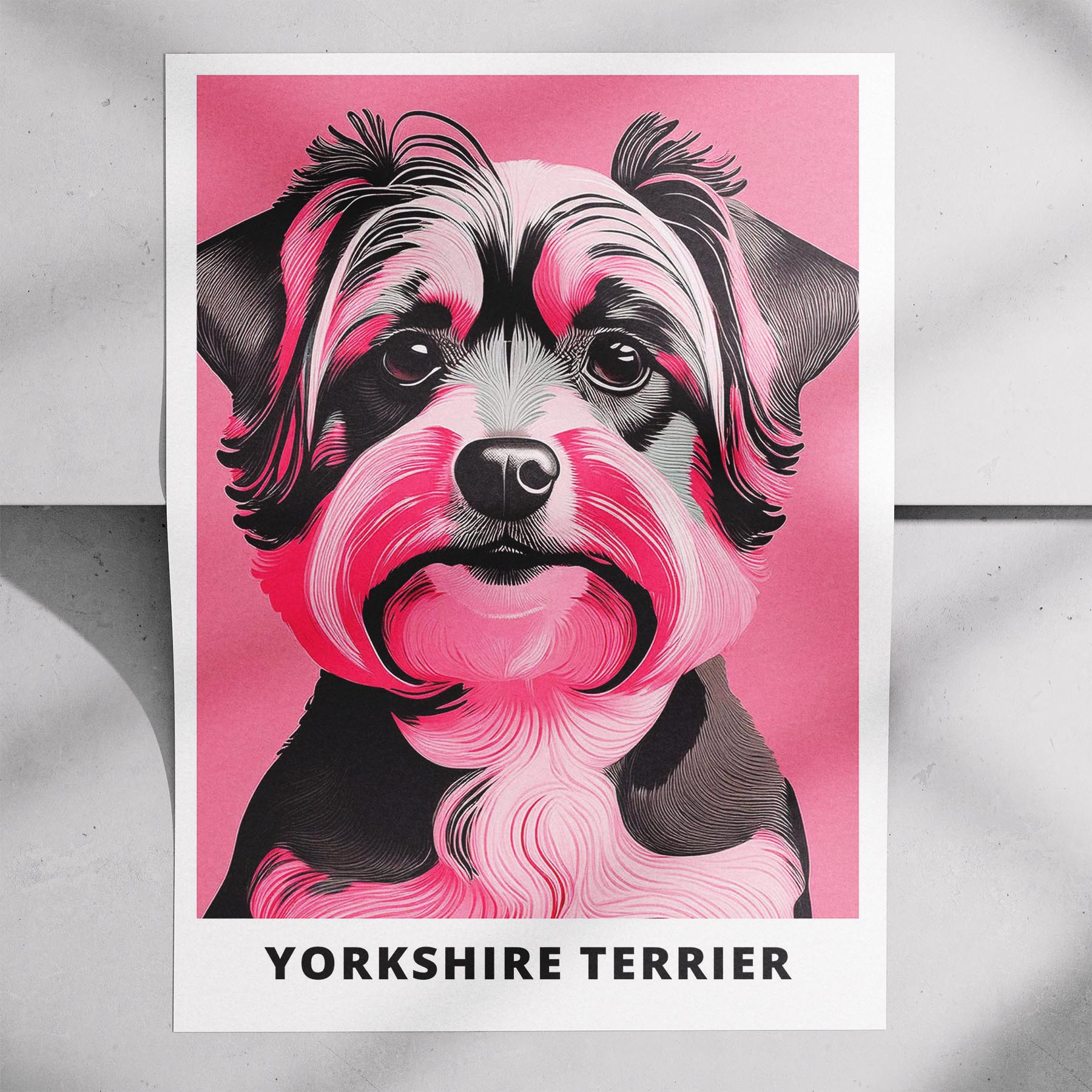 Yorkshire Terrier Pink and Black Dog Series 1 image 7