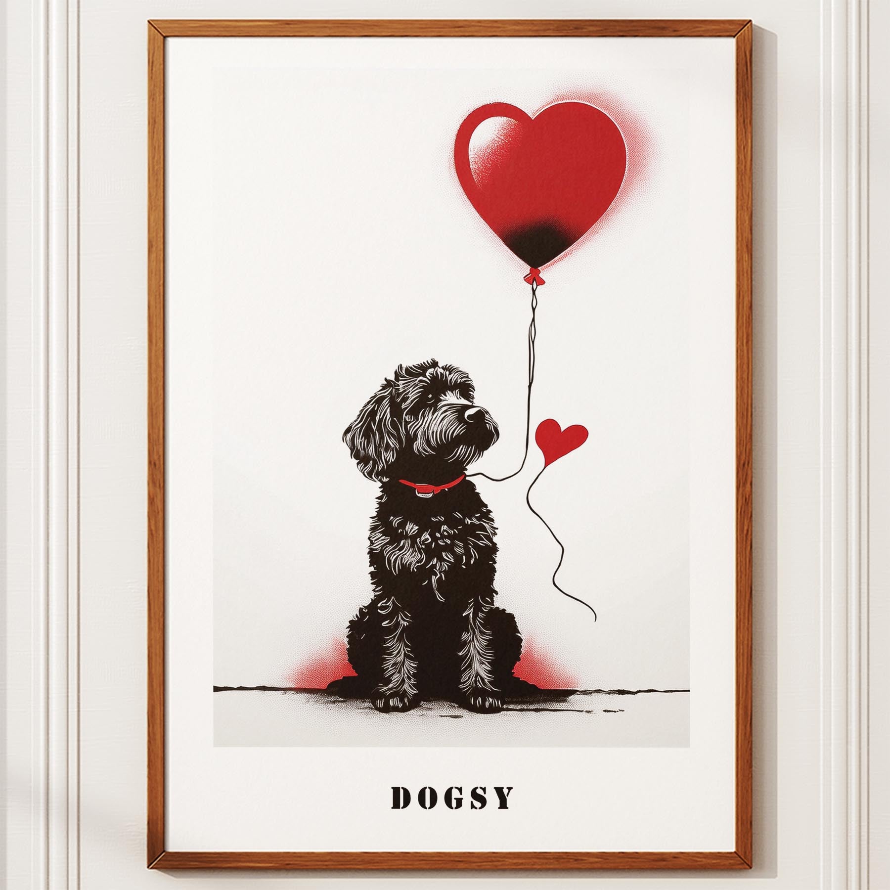 Groodle DOGSY Series inspired by the Art of Banksy with text Dogsy image 10