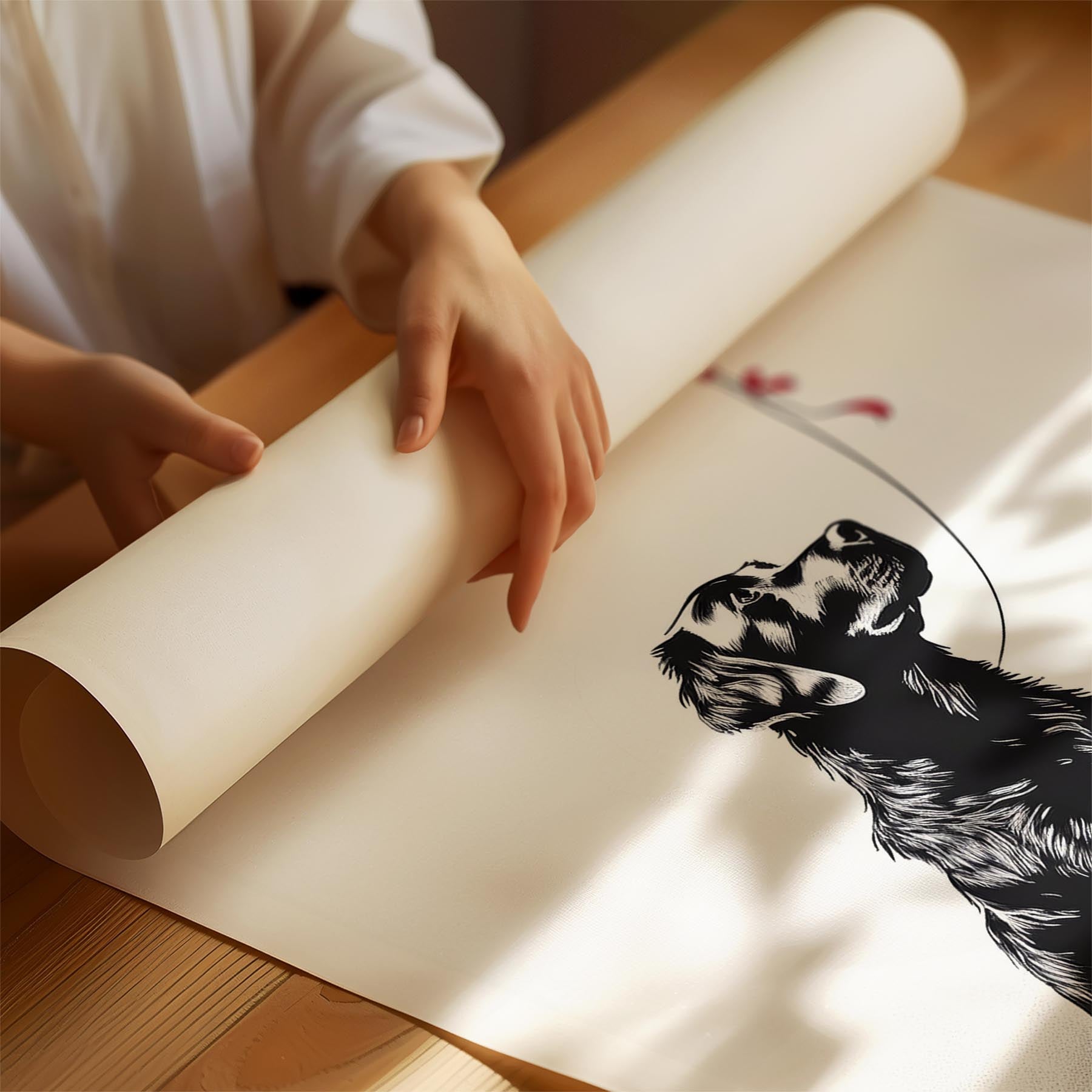 Murray River Retriever DOGSY Series inspired by the Art of Banksy image 1