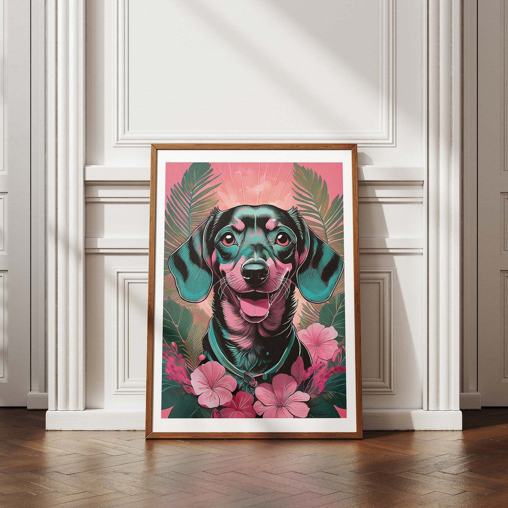 Dachshund Flowery Dog image 4