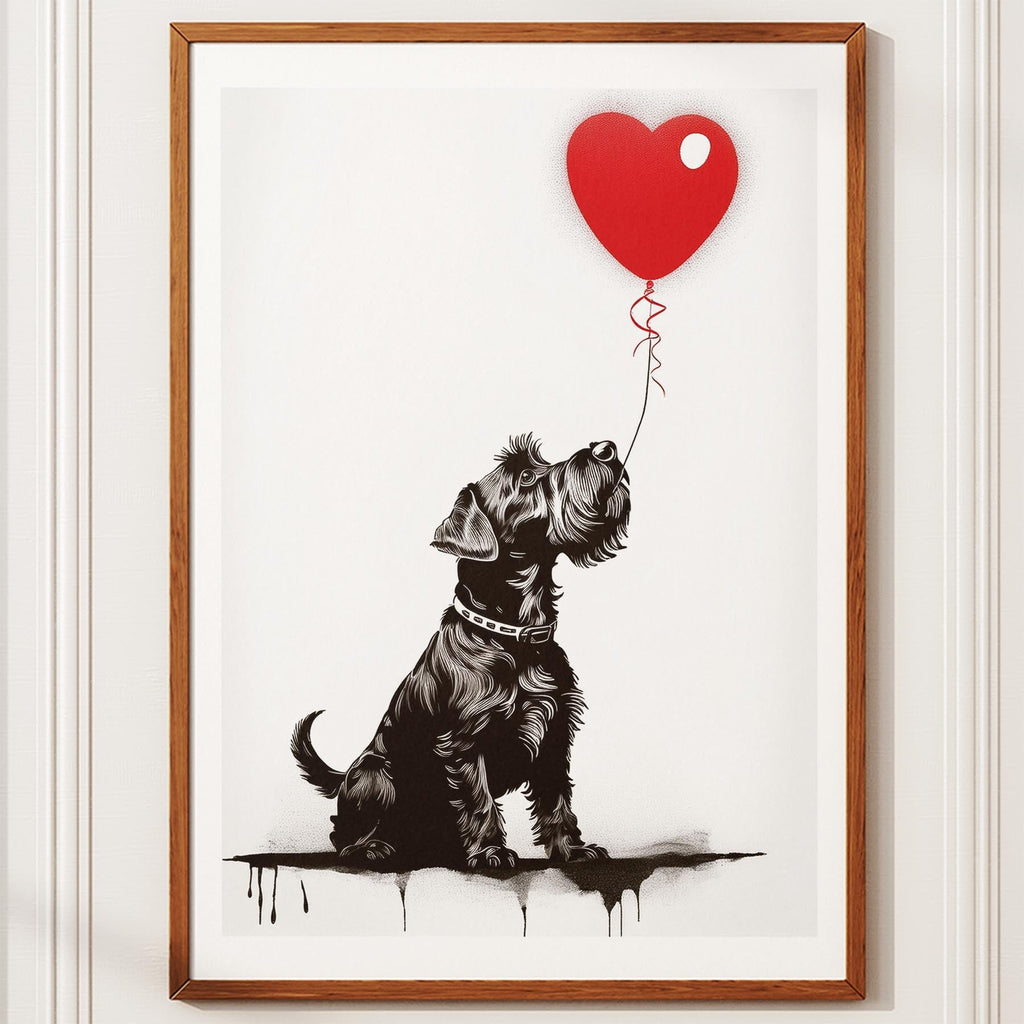 Schnauzer DOGSY Series inspired by the Art of Banksy image 10