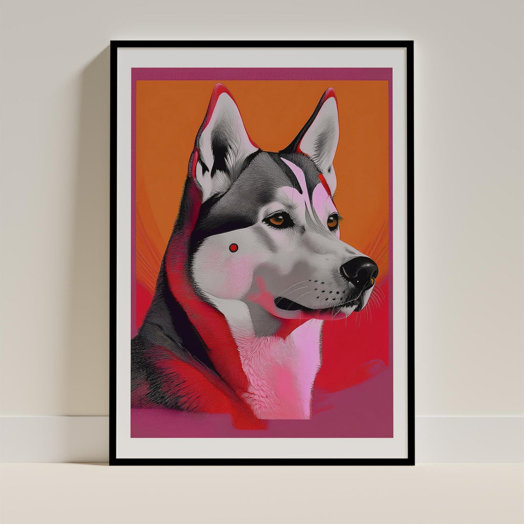 Siberian Husky Modern Pop Dog Series image 0