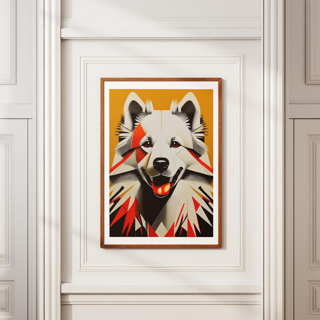 Samoyed Geometric Orange Series image 3
