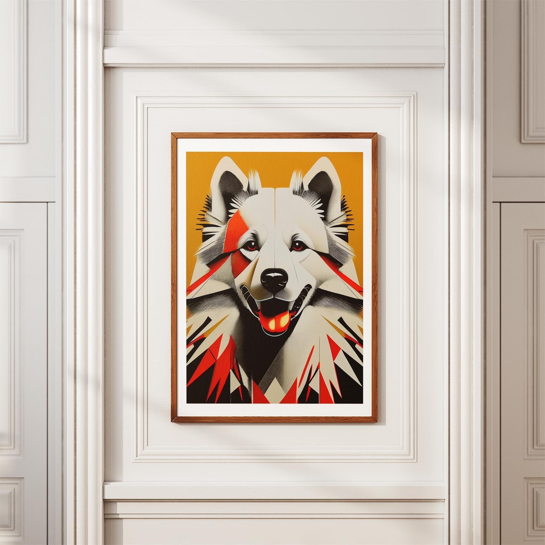 Samoyed Geometric Orange Series image 3