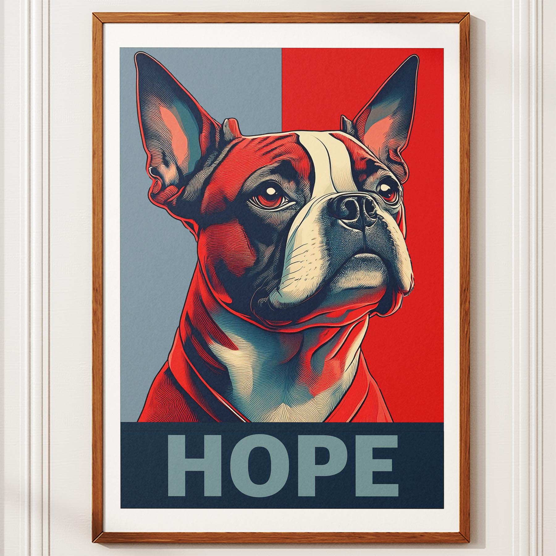 Boston Terrier HOPE Series Inspired by the Obama Poster image 10