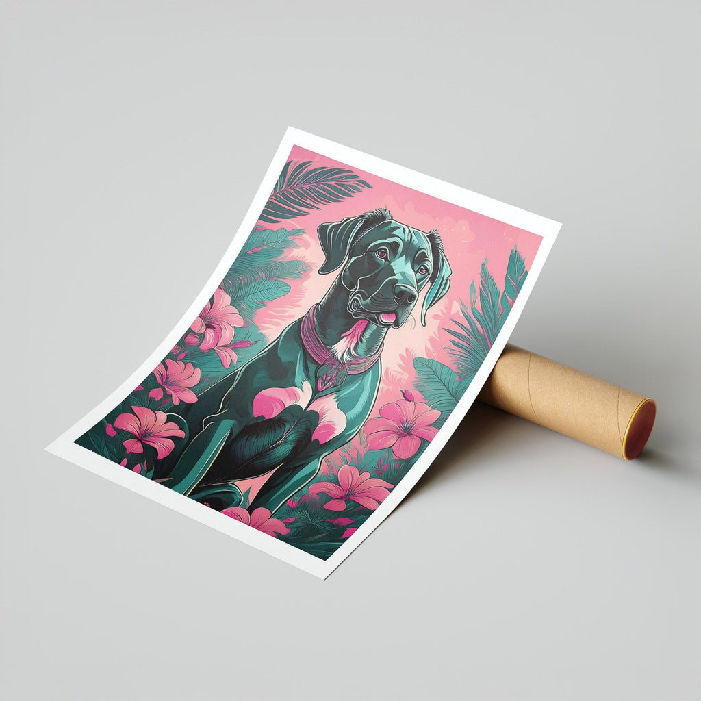 Great Dane Flowery Dog image 7