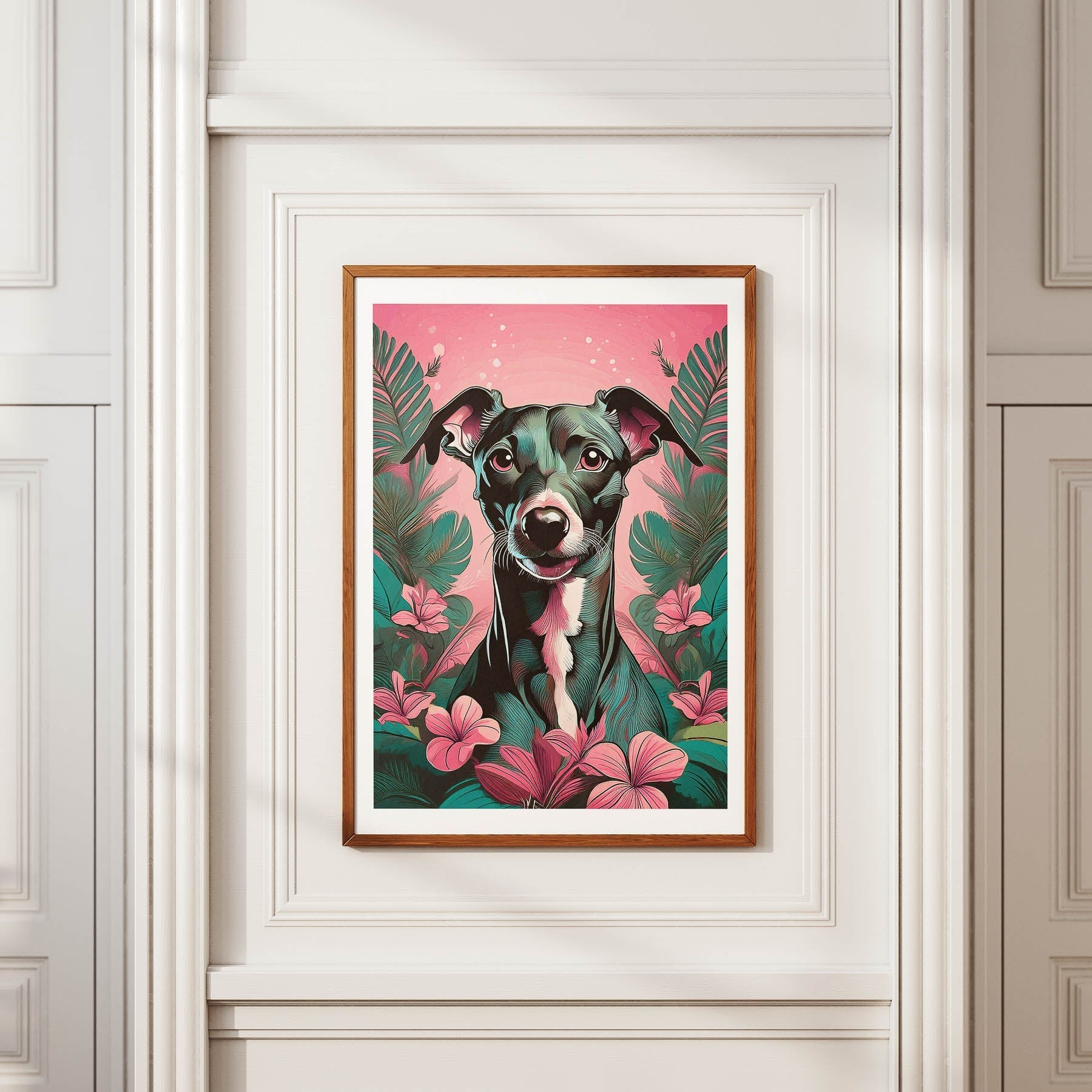 Italian Greyhound Flowery Dog image 3