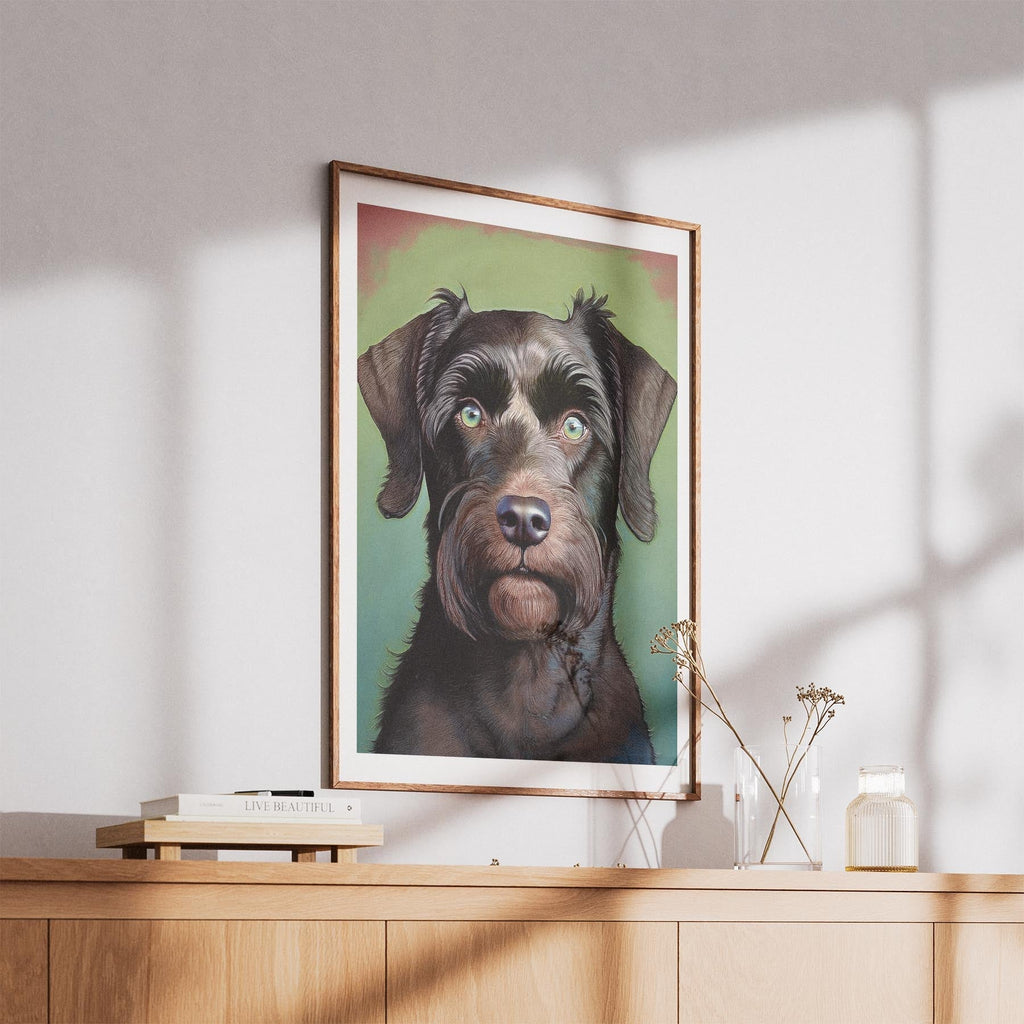 Black Russian Terrier Green Painted Series image 5