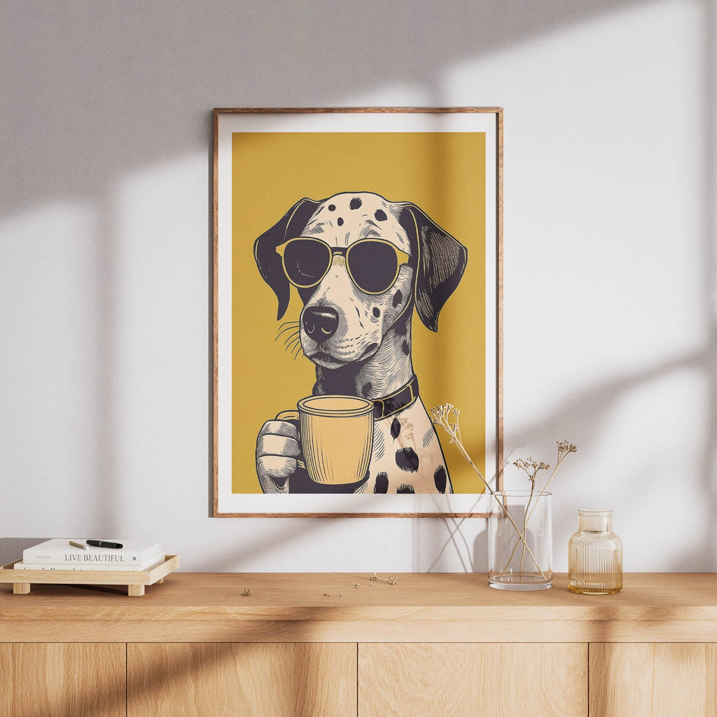 Dalmation Chillin Coffee Dog image 8