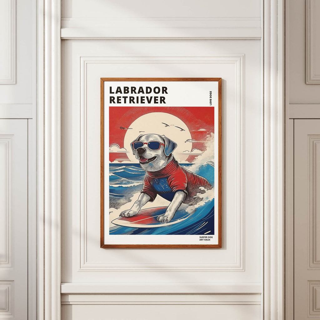 Labrador Retreiver Hokosai Surfer Dogs 1 image 2
