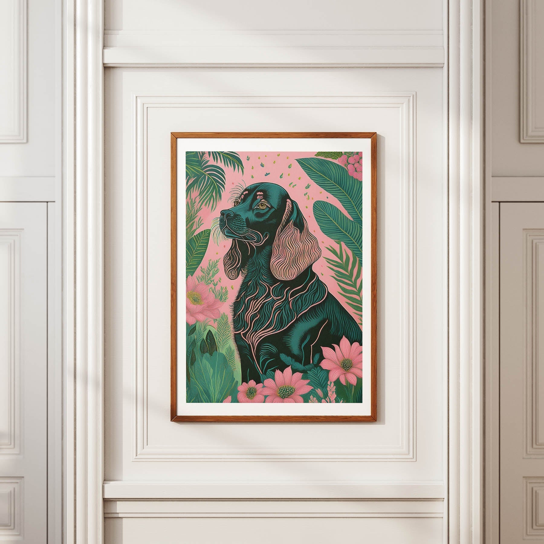 Cocker Spaniel 2 Flowery Dog image 3